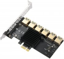 Iwill PCI-E til 6 x USB 3.0 for Mining RiserCard m.m.