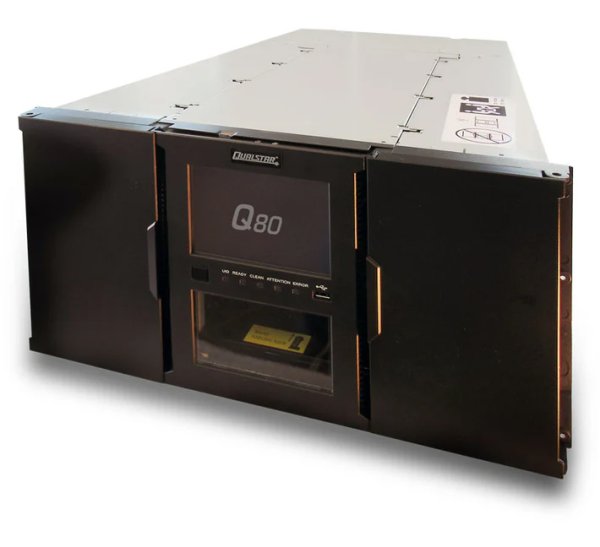 Qualstar Q80 6U 80 x Tape m/LTO-8 stasjon - maks 960/2.4PB - SAS