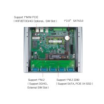 Iwill iBOX Silver Industri-PC Kaby Lake + HD Graphics 620 - 10 x COM + GPIO