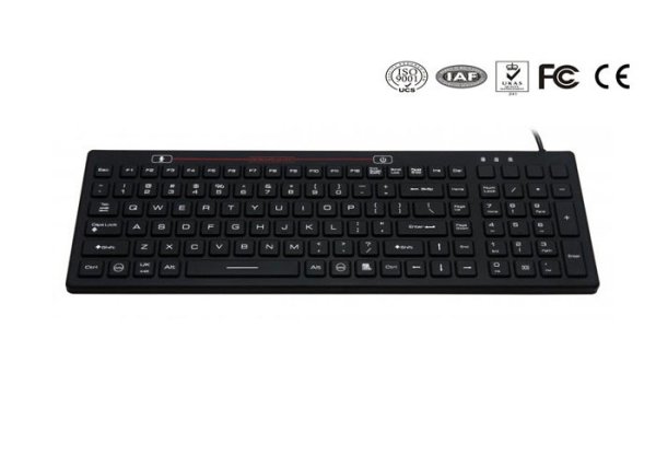 Iwill SKB-85 Industri Tastatur m/backlight - IP65 - IP68 - Silikon