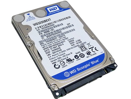 WesternDigital Blue 320GB 2.5" 2MB 5.4K RPM SATA