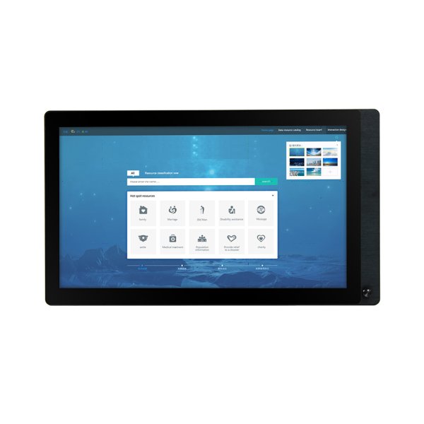 Iwill 19" 4:3 Multi Touch m/Dimming 1K Nits - Front IP66