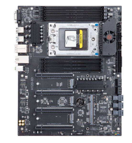 Iwill H12D-8D SoC DDR4 USB 3.0 DIMM ATX Socket-SP3 m/BMC