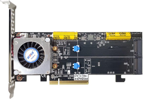 Areca ARC-1686-2NOD 2P (2 x 2280/22110) NVMe PCI-E 4.0
